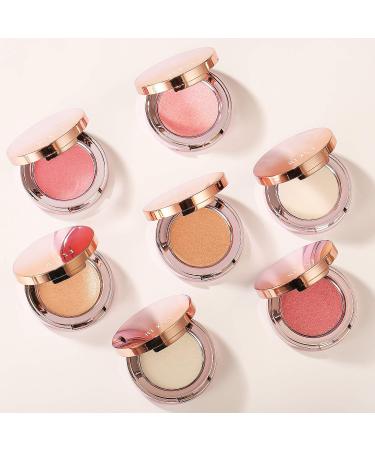 HEXZE Highlighter Powder 03 MERMAID - Pink Golden Silky Smooth Pearl High Definition Highlighting Powder - Buy Online on GoSupps.com