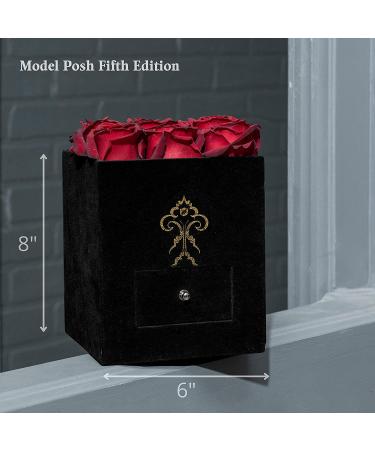 Real Roses That Last a Year in Black Box | Fresh Premium Roses for Delivery | Unique Gifts for Women | Mothers Day & Valentines Day Flowers - Buy Online on GoSupps.com