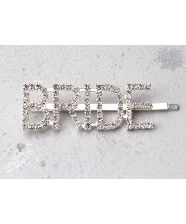 Sowaka BRIDE Hair Pin Set - Vintage Metal Hair Clip with Rhinestone Letter - Wedding Hair Accessories for Bride Women Girls - Buy Online on GoSupps.com
