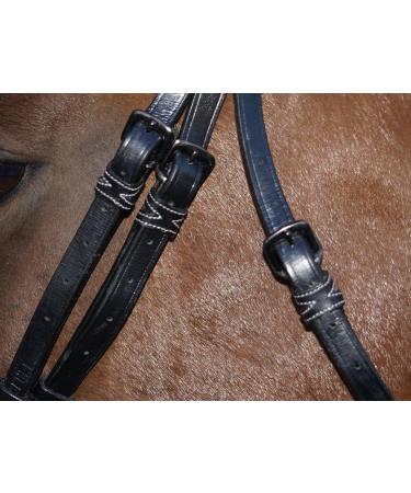 Shop Bridle Brilon X Noseband - Full Coldblood Extra Large Black Soft Leather | Tysons XX Full - International Shipping Available - Buy Online on GoSupps.com