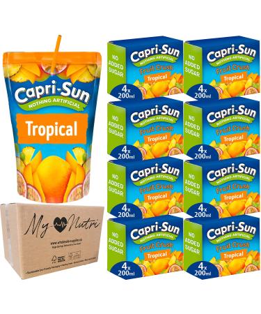 mynutri Capri-Sun Fruit Crush Tropical no added sugar 8 x 4 x 200 ml (pack of 32)