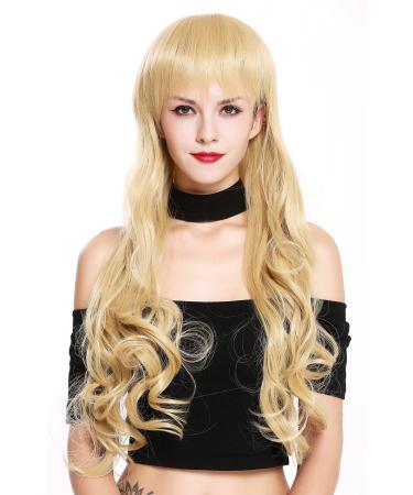 WIG ME UP - 6057-24B wig ladies wig very long curly tips frayed bangs blonde golden blonde