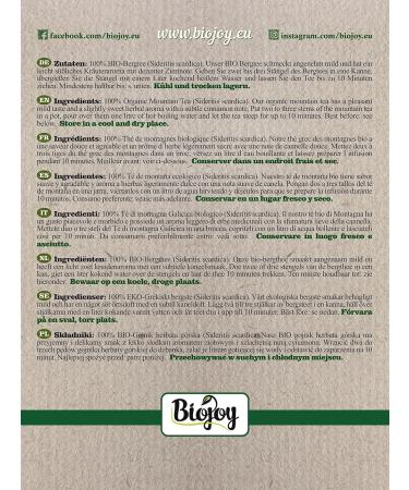  Biojoy Biojoy Organic Greek Mountain Tea (150g) whole stems and flowers (Sideritis scardica) - Buy Online on GoSupps.com