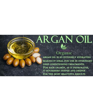 Argan Nut Oil Deodorized 32 oz - 100% Pure Natural Moroccan Argan Oil - Cold Pressed Extra Virgin, Therapeutic Grade A for Hair, Skin, Body, Nails, and Beard - Buy Online on GoSupps.com