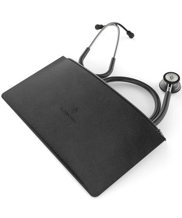 Scandinavian Classic Matte Black Stethoscope - Lightweight 5.1oz Dual Head Chestpiece 29in Black Tube for Nursing - Buy Online on GoSupps.com