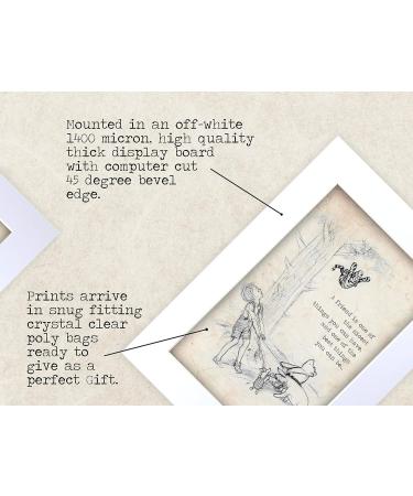 HWC Trading Winnie the Pooh Set of 3 A4 Nursery Prints - Unframed Baby Shower and New Born Bedroom Decor - Buy Online on GoSupps.com