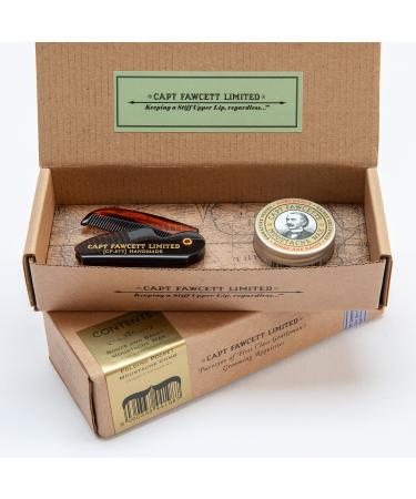 Booze & Baccy Moustache Wax & Folding Pocket Moustache Comb - Buy Online on GoSupps.com