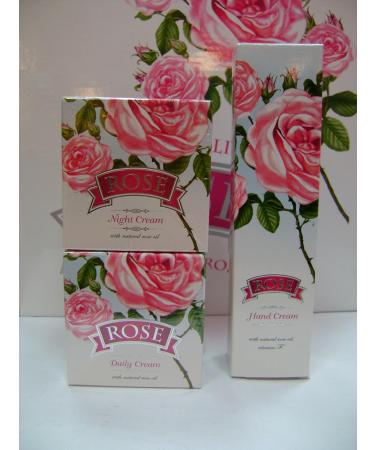 Buy Natural Rose Water & Oil Creams | Bulgarian Rose Day Night & Hand Creams - 50ml - Buy Online on GoSupps.com
