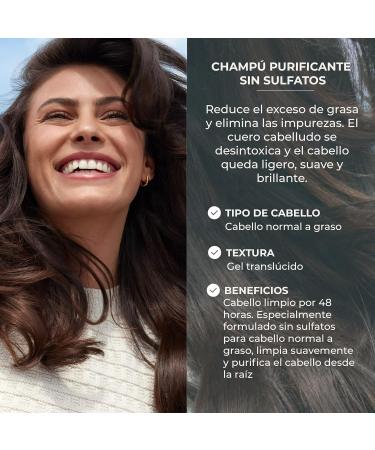  Yves Rocher Yves Rocher - Purifying Shampoo with Organic Algae - Normal to Oily Hair - Reduces Excess Oil and Removes Impurities - Sulfate-Free - 300 ml - Buy Online on GoSupps.com