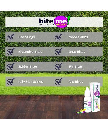 Bite Me Insect Bite Treatment Gel - Itch Relief Cream for Children & Adults | Mosquito, Bee, Jellyfish & Bug Bites | 0.5 Fl Oz - Buy Online on GoSupps.com