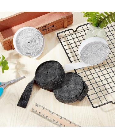 GORGECRAFT Non-Slip Elastic Ribbon Wave Silicone Gripper Band Tape - 1 Inch x 5 Yards, Black - Ideal for DIY Crafts & Garment Sewing - Buy Online on GoSupps.com