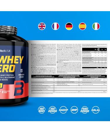 BioTechUSA Iso Whey Zero | Premium Whey Protein Isolate | Grass-Fed | Enzyme-Free | Sugar- and Gluten-free 1816 g Caramel Catalan - Buy Online on GoSupps.com