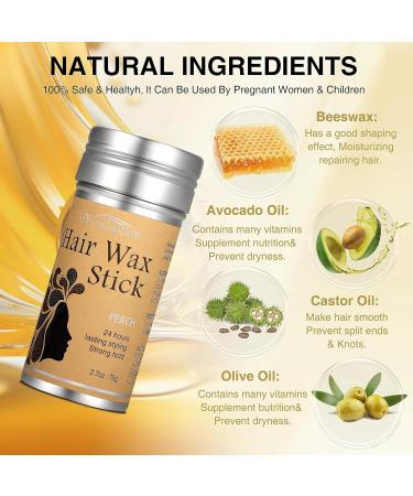 Stick Cheveux Plaquage 75g Hair Wax Stick Pour Discipliner Les Frisottis Et Les Cheveux Rebelles B ton De Cire Stick Cheveux Pour Femmes (Pack of 1) 0.08 g (Lot de 999) - Buy Online on GoSupps.com