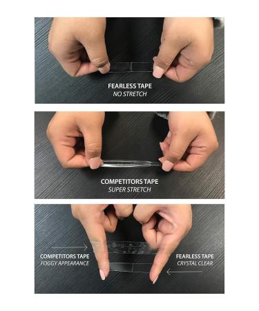 Fearless Tape - Double Sided Fashion Tape (50 Strip Pack) | Strong Adhesive, Gentle on Skin & Fabric | Transparent - Perfect for All Skin Tones - Buy Online on GoSupps.com