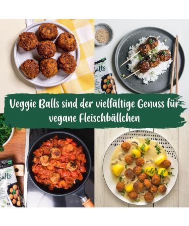 Spicy Lotao Veggie Balls | Vegan Meat Replacement | 3x100g Organic Pea Protein & Jackfruit Mix | Healthy Additive-Free Fricades & Boulettes - Buy Online on GoSupps.com