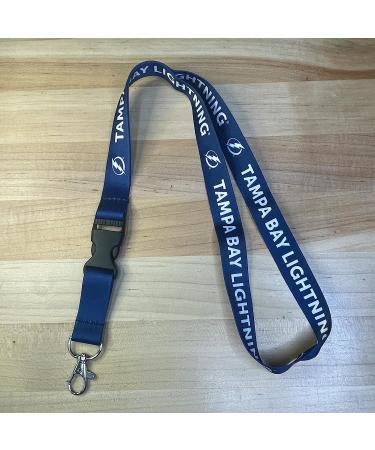 Tampa Bay Lightning NHL Lanyard Keychain | Official National Hockey League ID Badge Holder with Breakaway Buckle - Buy Online on GoSupps.com