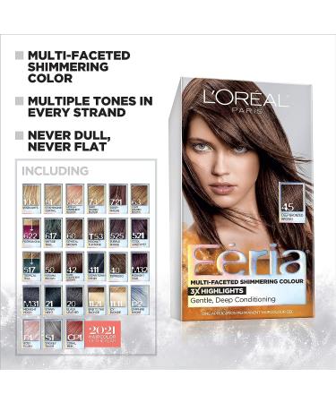 L'Oreal Paris Feria Downtown Denim Hair Color Kit - 411 Blues - Buy Online on GoSupps.com