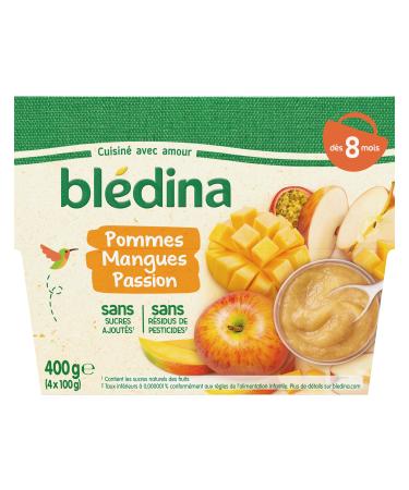 Bl dina 4 Coupelles Pommes Mangues Passion d s 8 mois