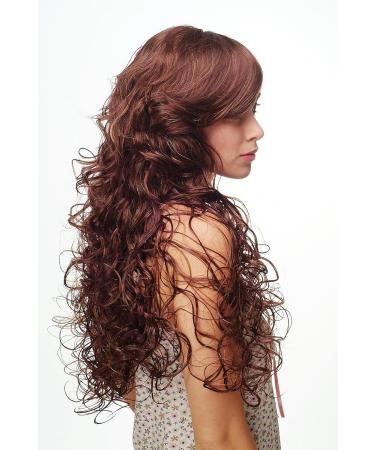 Buy Wig Me Up - Beautiful Long Mahogany Brown & Blonde Women's Wig | DW1086A - 33H27C | Voluminous Latina Style - Buy Online on GoSupps.com