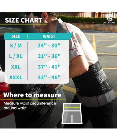 Vital Salveo Germanium & Bamboo Back Support - XXL | Relieve Back Pain & Lift Heavy Objects - Buy Online on GoSupps.com