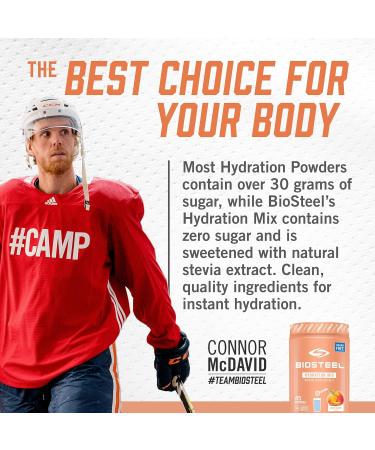 BioSteel Hydration Mix Great Tasting Hydration White Freeze Flavour 45 Servings per Tub & Hydration Mix Great Tasting Hydration with Zero Sugar Peach Mango Flavour 45 Servings per Tub 315 g (Pack of 1) Hydration Mix + Hydration Mix Peach Mango - Buy Online on GoSupps.com