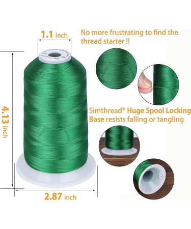 Simthread 12 Brother Colors 5000M Polyester Embroidery Thread for Commercial & Domestic Machines - Assorted Color 1 - Buy Online on GoSupps.com