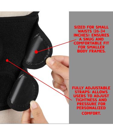 Back Brace Posture Corrector for Men & Women - Adjustable Spine Support & Pain Relief for Scoliosis Hunchback - Fits Waist 26-34 inch - Buy Online on GoSupps.com