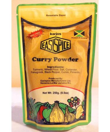 Karjos Easispice Jamaican Curry Powder - 250g/8.5 oz