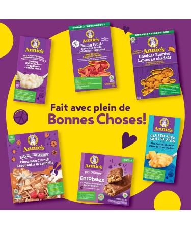 ANNIE'S - VALUE PACK SIZE - MACARONI AND CHEESE Shells and White Cheddar 4 Pack 680 Grams box No Artificial Flavours or Synthetic Colours Contains Real Cheese and Milk Ingredients - Buy Online on GoSupps.com