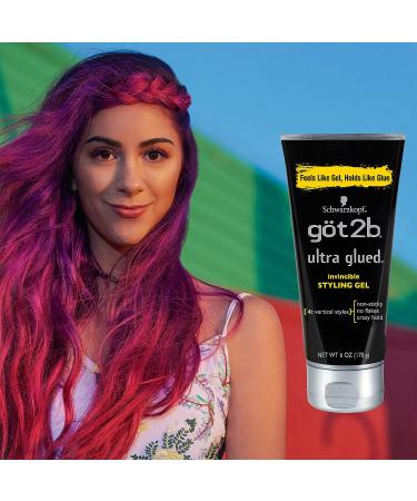 got2b Ultra Glued Invincible Styling Gel 6 oz Unscented - 1 Pack - Buy Online on GoSupps.com