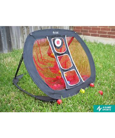 Game Sports Golf Chipping Net with Mat - Indoor/Outdoor Golf Practice Net for Chipping Accuracy & Swing Practice - Buy Online on GoSupps.com