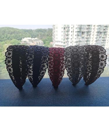 DORIS&JACKY Fashion Lace Headbands - Set of 5 Wide Elastic Hairbands for Women and Girls - Buy Online on GoSupps.com