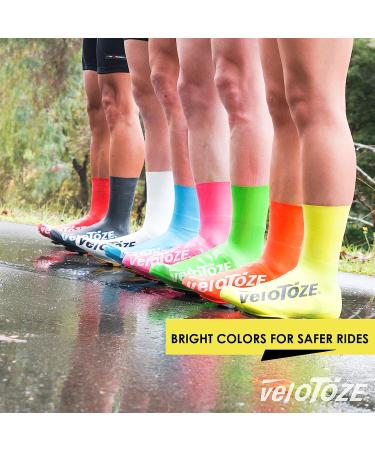 VeloToze Tall Shoe Cover 2.0 - Water-Proof & Windproof Overshoes for Road Cycling - Black, Large - Buy Online on GoSupps.com