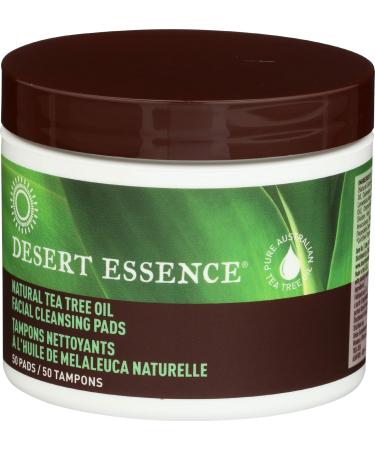 Natural Tea Tree Oil Facial Cleansing Pads - 50 Pads for Clear Skin | International Shipping Available - Buy Online on GoSupps.com