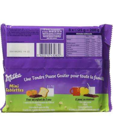 Milka Mini Chocolate Bars 8 x 25 g - Pack of 4 - Buy Online on GoSupps.com