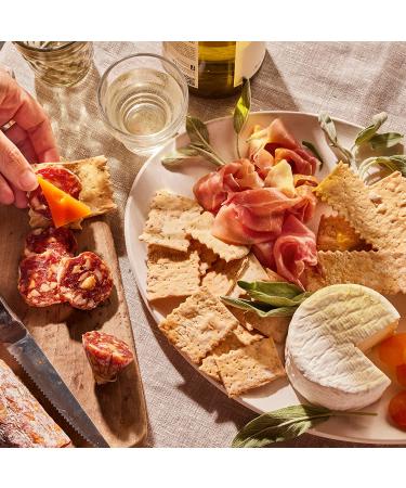 Rustic Bakery Handmade Sourdough Flatbread Crackers - Olive Oil & Sel Gris - Sea Salt Charcuterie Crackers - Made in California (Pack of 4) - Buy Online on GoSupps.com