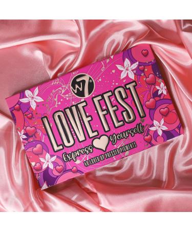 W7 Love Fest Pressed Pigment Palette - 40 Playful Party Colors for Flawless, Long-Lasting Bold Makeup - Buy Online on GoSupps.com