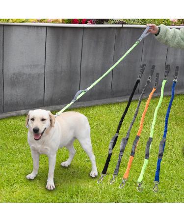 Yithome Dog Leash with Seat Belt Snaps | Training Leash for Small Medium & Large Dogs | 2 Traffic Handles & Carabiner Hooks | Blue Nylon Rope - Buy Online on GoSupps.com