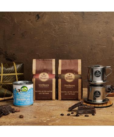 Buy Coffee Starter Set Breakfast for Two - 2 Coffee Grounds Stainless Steel Filters & Vegan Big Breakfast (980g) - International Shipping Available - Buy Online on GoSupps.com