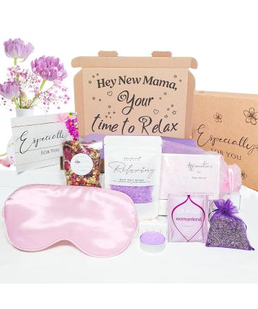 Bellalisia New Mum Pamper Kit Lovely Relaxing Baby Shower Gifts for Mums To Be For Her To Pamper and Relax. New Mum Hamper Presents. Mums Self Care Spa Box Set Women Beauty Gifts For Mummy to Enjoy.