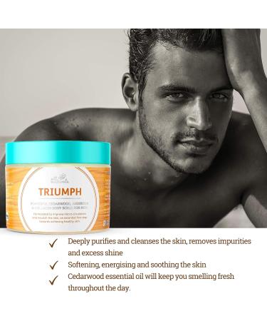 All Naturals Exfoliating Body Scrub for Men Andiroba Cedarwood 400g Intensive Skin Detoxifying & Energizing Treatment. Gifts for Men - Buy Online on GoSupps.com