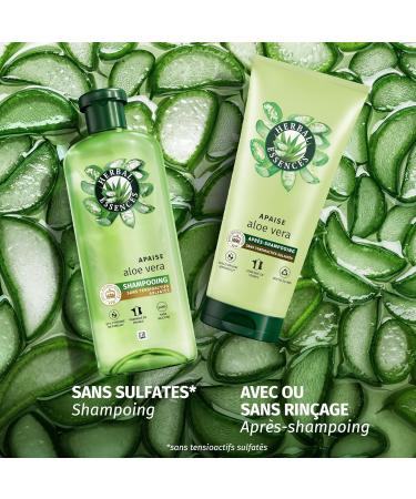 Herbal Essences Soothing Aloe Vera Moisturizing Shampoo 2x250ml Hydrates Cleanses and Nourishes Very Dry Hair Jasmine Scent Silicone and Sulfate Free Vegan (No Sulfated Surfactants) - Buy Online on GoSupps.com