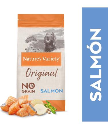 Nature's Variety Original No Grain - Dry Dog Food for Medium and Large Breed Adult Dogs - Grain Free - with Salmon - Buy Online on GoSupps.com