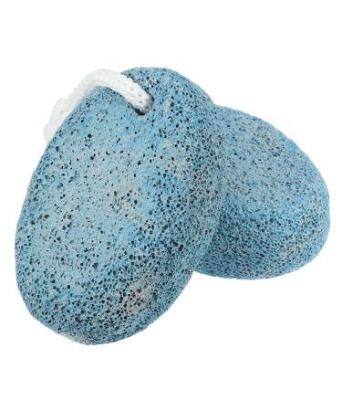 VOCOSTE 2 pcs Pied Soin Gommage Pierre Pied Lime Double Parement Ponce Pierre Bleu