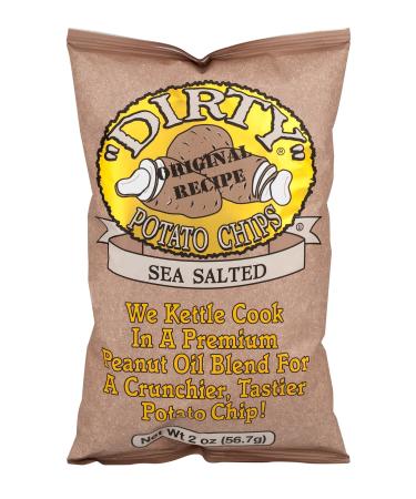 Dirty Sea Salted Potato Chips, 2 Ounce -- 25 per case. Sea Salted 2 Ounce (Pack of 25)
