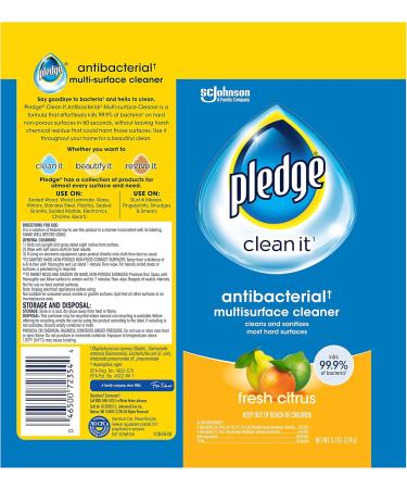Shop PledgeMS Antibac Cleaner - Effective International Shipping Available - Buy Online on GoSupps.com