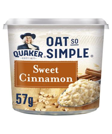 Quaker Oat So Simple Sweet Cinnamon Porridge Pot 57g 57 g (Pack of 1)