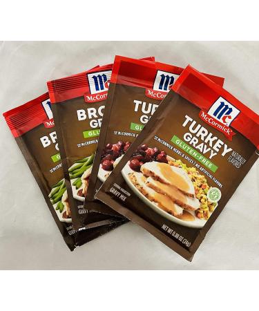 McCormick Gluten Free Gravy Mix Bundle - Turkey & Brown Gravy Mixes - 0.88 oz (Pack of 4) - Buy Online on GoSupps.com