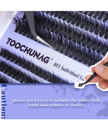 TOOCHUNAG Fluffy Cluster Lashes 60D+80D - 280pcs DIY Russian Wispy Eyelash Extensions - Buy Online on GoSupps.com
