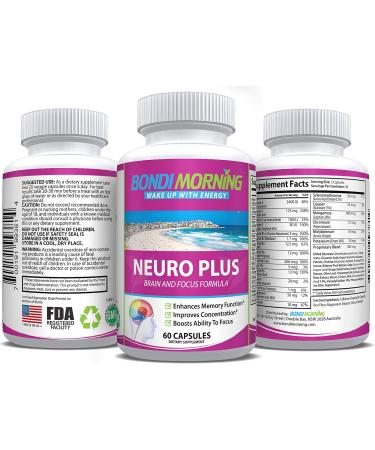 Focus Clarity & Energy Supplement - 60 Capsules for Enhanced Alertness | International Shipping Available - Buy Online on GoSupps.com